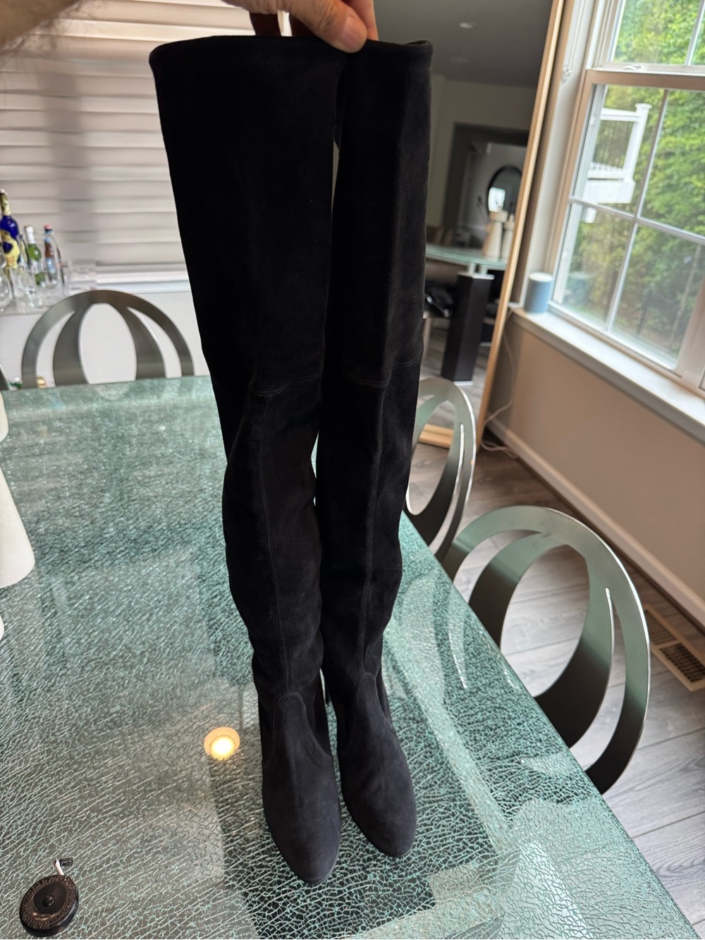 Stuart Weitzman‎ Women’s Over-the-Knee Black Suede Boots 10 M